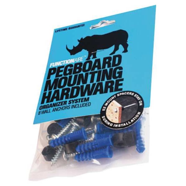 Pegboard Mounting Hardware, Plastic