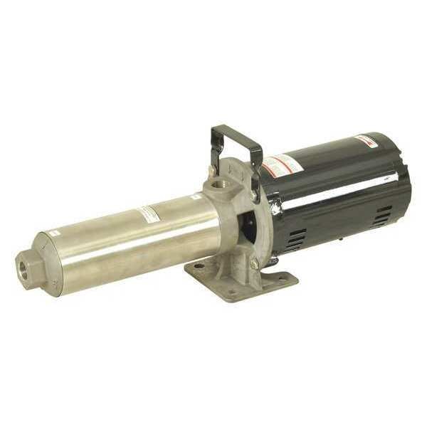 Multi-Stage Booster Pump, 1 1/2 hp, 208 to 240/480V AC, 3 Phase, 3/4 in NPT Inlet Size, 13 Stage