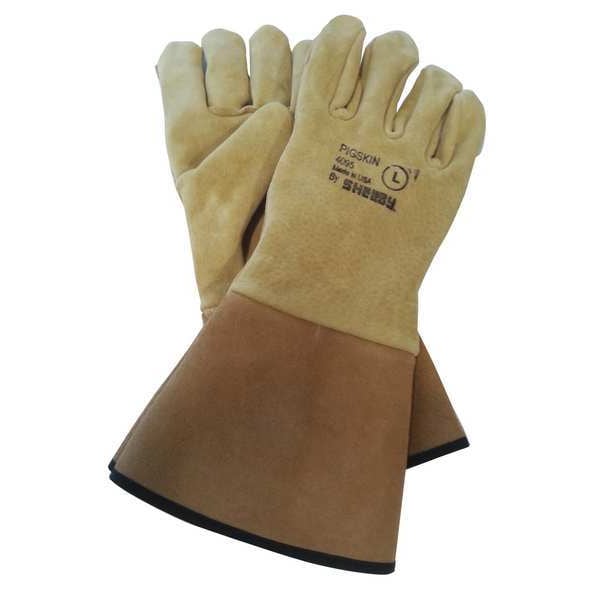Stick Welding Gloves, Pigskin Palm, L, PR