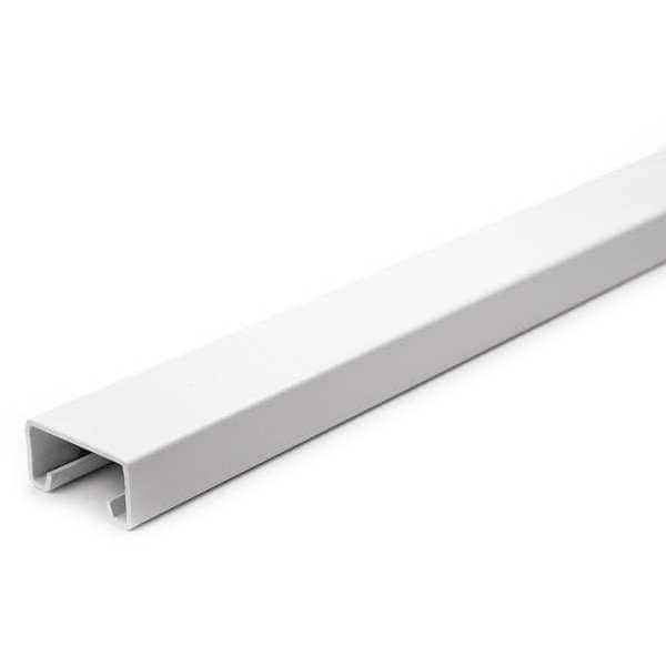 Strut Chan, 2ft.L, Stndrd, Wht Paintd Steel