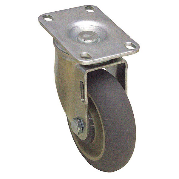 Plate Caster, 250 lb. Ld Rating, Swivel