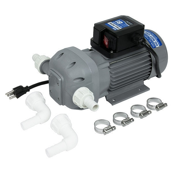 Electric Operated Drum Pump, 120VAC, 8 GPM, 1/4 HP, Stainless steel