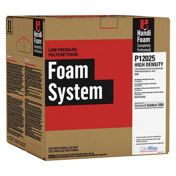Insulation Spray Foam Sealant Kit, 26.4 lb, Two Cylinders, Cream, 2 Component