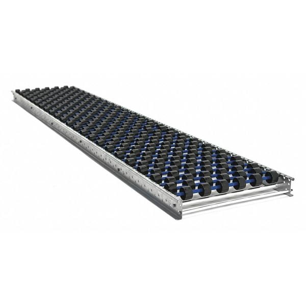 Flow Rack Conveyor, Skate Wheel Type, 7 ft 9 in L, 12 in W, 40 lb/ft Max Load Capacity