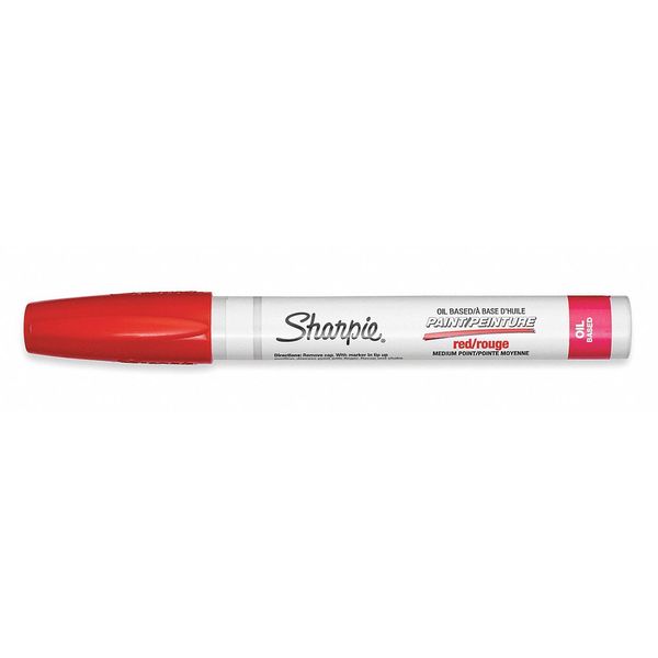 Paint Marker, Medium Point, Red, PK12