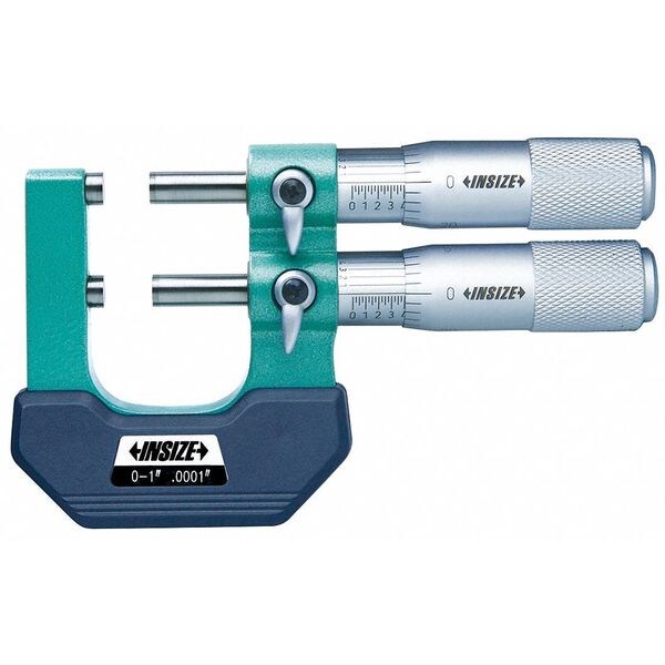 Limit Micrometer, Flat Anvil, Mechanical, 1 to 2