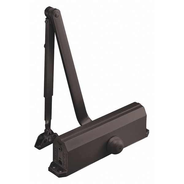 Manual Hydraulic Norton 1600 Door Closer Heavy Duty Interior and Exterior, Dark Bronze