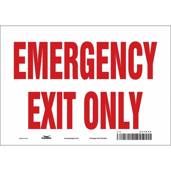 Safety Sign, 7 in x 10 in, Vinyl