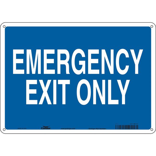 Safety Sign, 10 in x 14 in, Polyethylene