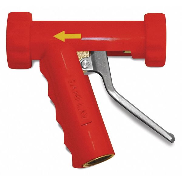 Spray Nozzle, Red, Brass/SS, 6-1/4