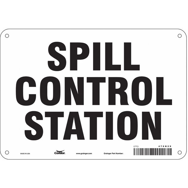 Safety Sign, 7 in Height, 10 in Width, Aluminum, Vertical Rectangle, English, 470N29