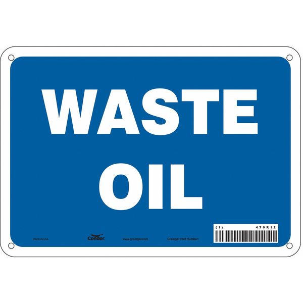 Safety Sign, 7 in Height, 10 in Width, Aluminum, Vertical Rectangle, English, 470R12