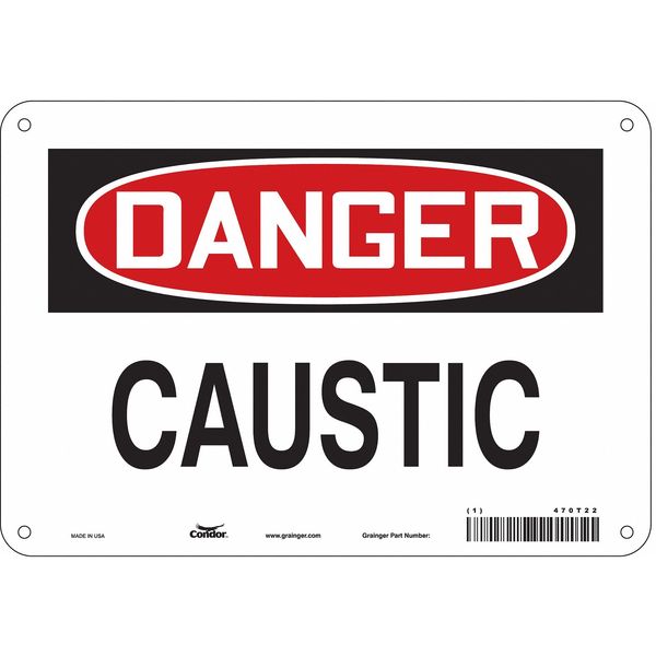 Safety Sign, 7 in Height, 10 in Width, Aluminum, Vertical Rectangle, English, 470T22