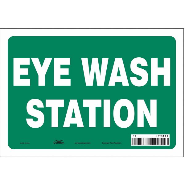 Safety Sign, 7 in Height, 10 in Width, Vinyl, Vertical Rectangle, English, 470Z32