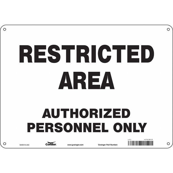 Safety Sign, 10 in Height, 14 in Width, Aluminum, Horizontal Rectangle, English, 472X47