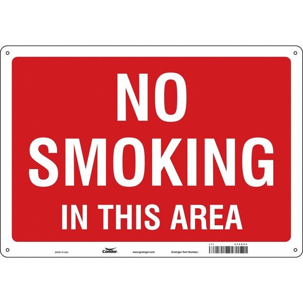 Safety Sign, 14 in H, 20 in W, Horizontal Rectangle, English, 474G24