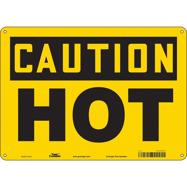 Danger Sign, 10 in H, 14 in W, Aluminum, Horizontal Rectangle, English, 474X85