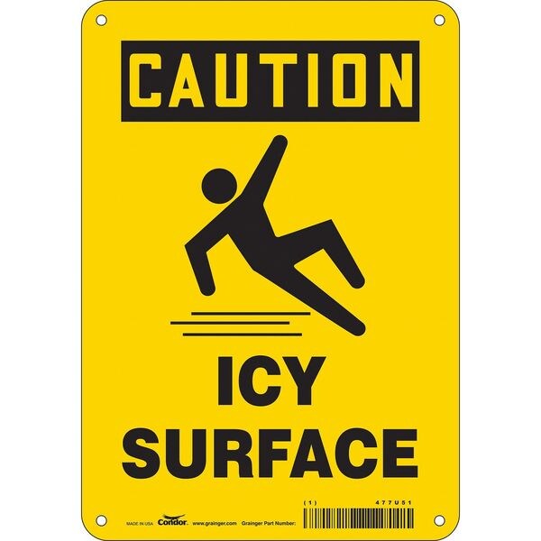 Traffic Sign, 10 in H, 7 in W, Aluminum, Horizontal Rectangle, English, 477U51