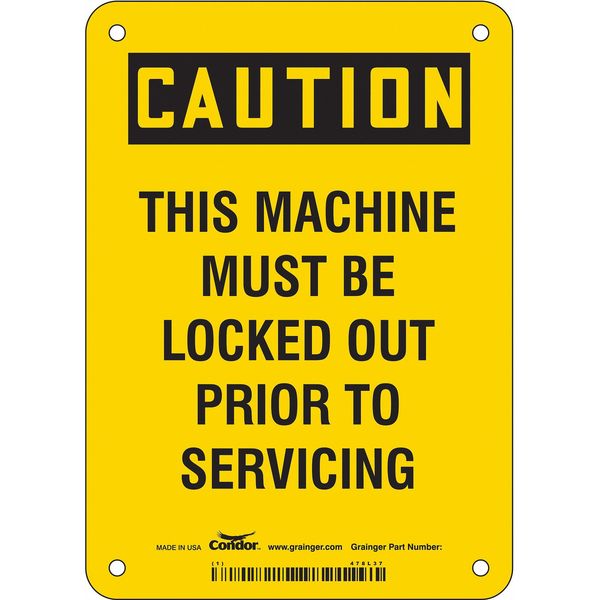 Safety Sign, 7 in Height, 5 in Width, Vinyl, Vertical Rectangle, English