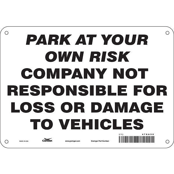 Theft Advisory Parking Sign, 7