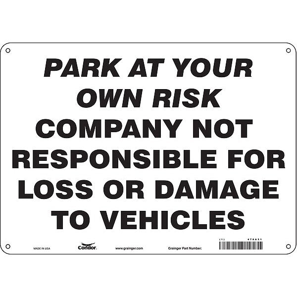 Theft Advisory Parking Sign, 10