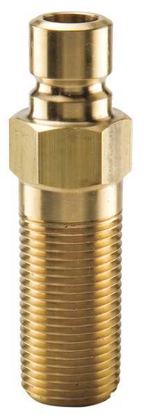 Hydraulic Quick Connect Hose Coupling, Brass Body, Sleeve Lock, 1/4