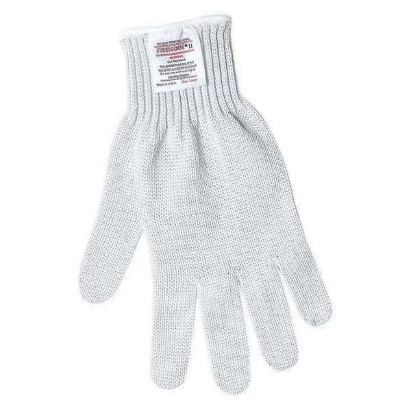 Cut Resistant Gloves, A8 Cut Level, Uncoated, L, 1 PR