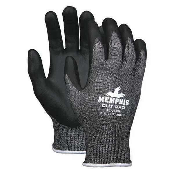 Cut Resistant Coated Gloves, A2 Cut Level, Foam Nitrile, S, 1 PR