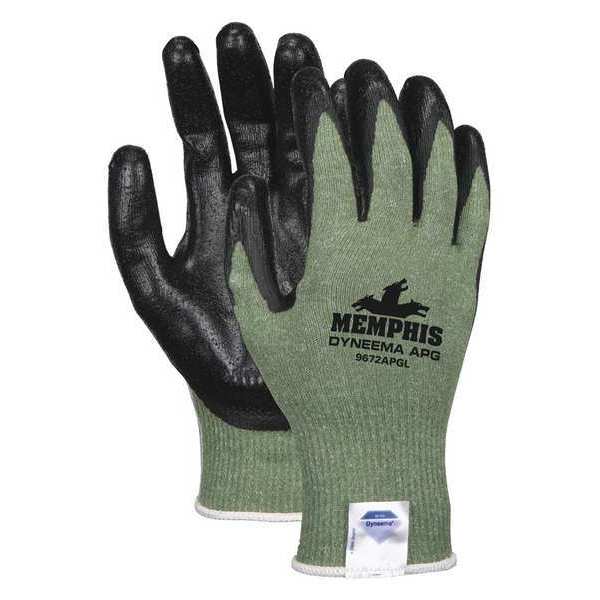 Cut Gloves, M, Green/Blk, APG, PR