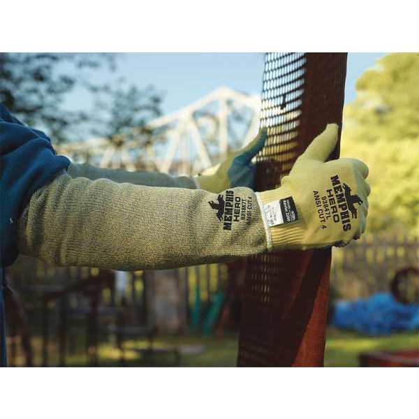 Cut Resistant Coated Gloves, A6 Cut Level, PVC, L, 1 PR