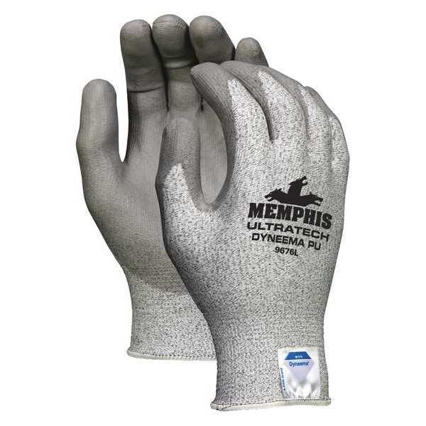 Cut Resistant Coated Gloves, A3 Cut Level, Polyurethane, M, 1 PR