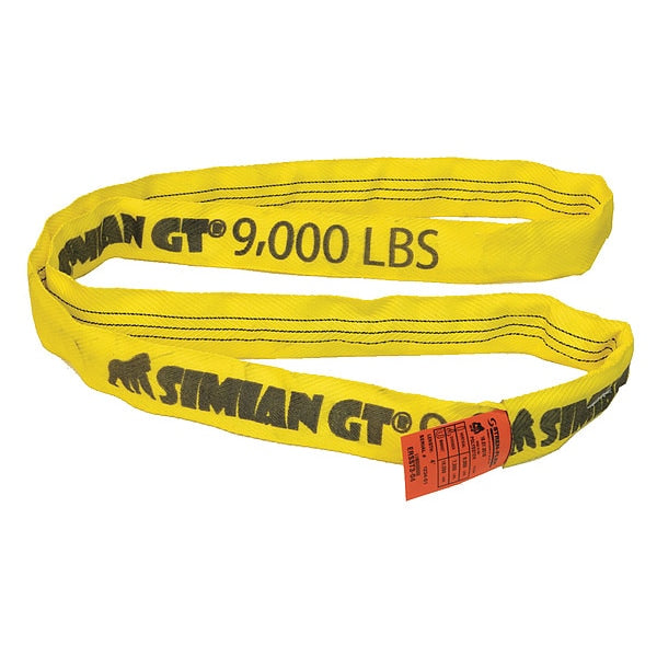 Round Sling, Endless, 1-1/8in. Dia, 8ft. L