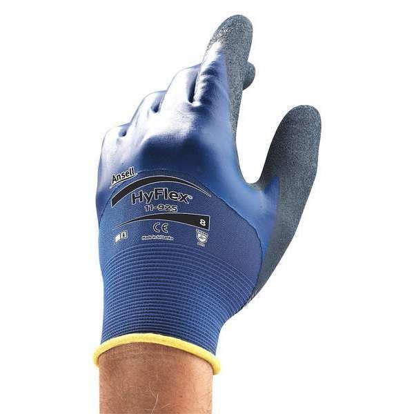 Nitrile Coated Gloves, 3/4 Dip Coverage, Blue, M, PR