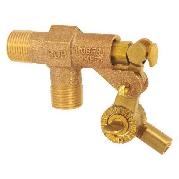 Float Valve, 1 in., Pipe, Brass, MNPT
