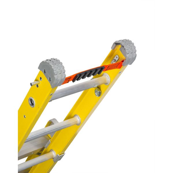 Multipurpose Ladder, Extension, Stepladder Configuration, 11 ft, Fiberglass