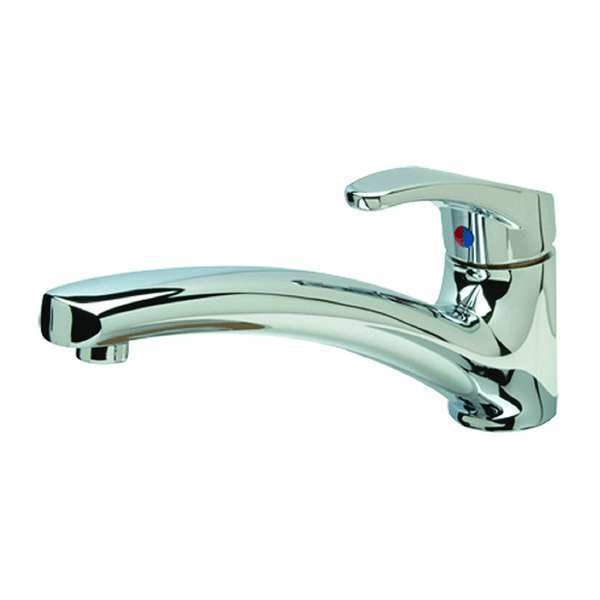 Manual, Single Hole Only Mount, Commercial 1 Hole Low Arc Kitchen Faucet