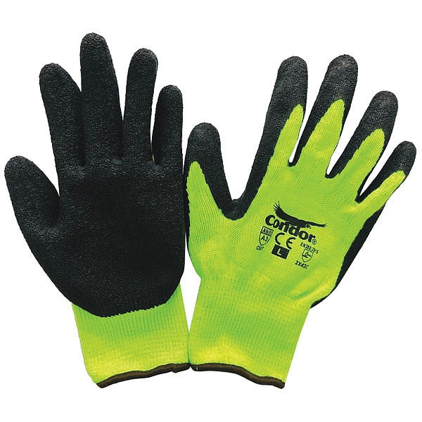 Cut Resistant Coated Gloves, A3 Cut Level, Natural Rubber Latex, S, 1 PR
