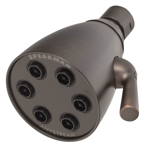Solid Brass Shower Head 2.5 GPM, Polished Chrome