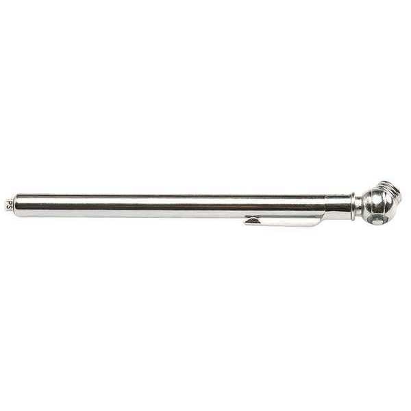 Pencil Tire Pressure Gauge, Brass, 5 in. L