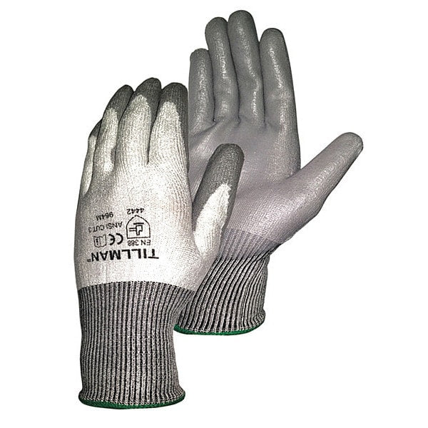 Cut Resistant Coated Gloves, A3 Cut Level, Polyurethane, M, 1 PR