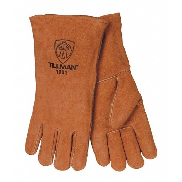 Stick Welding Gloves, Cowhide Palm, L, PR