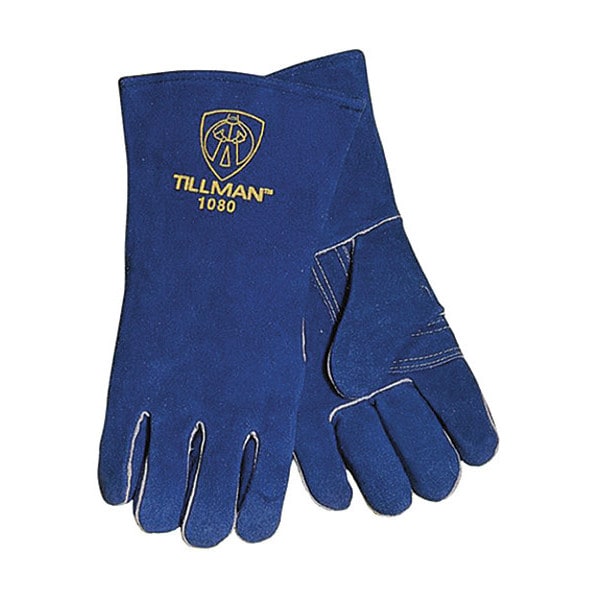 Stick Welding Gloves, Cowhide Palm, L, PR