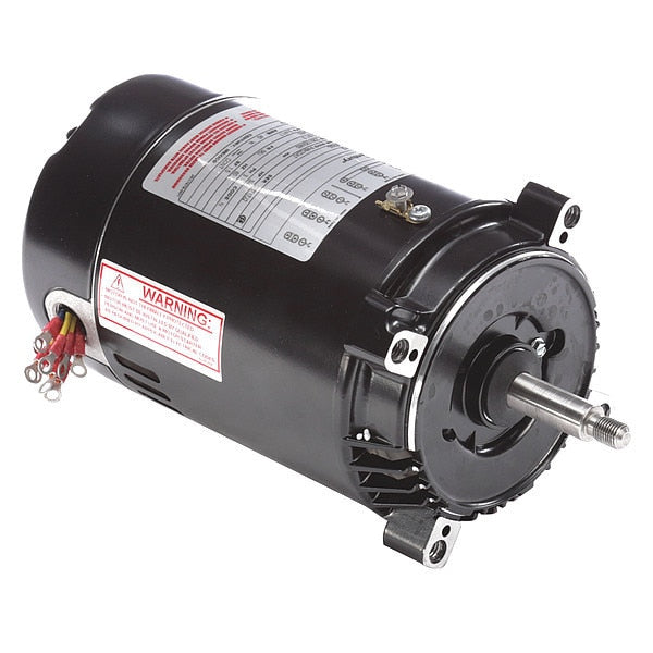 Pool and Spa Pump Motor, 3-Phase, 3/4 HP, 56J Frame, 3,450 Nameplate RPM