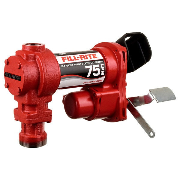 Fuel Transfer Pump, 24VDC, 20 GPM, 1/4 HP, Cast Iron, 1