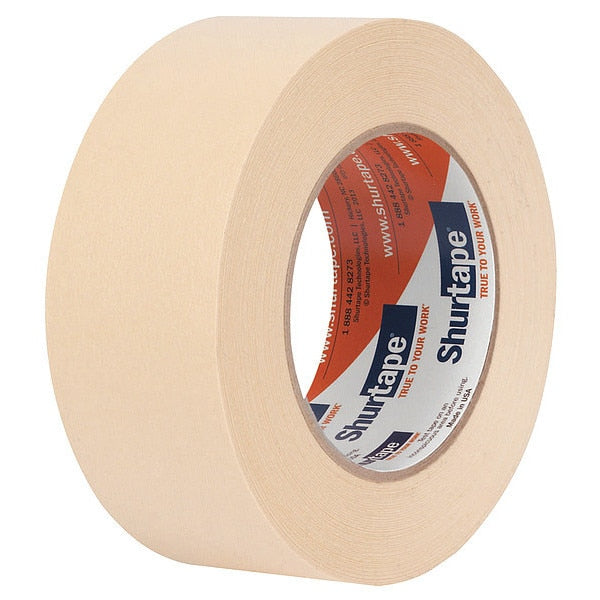 Masking Tape, 48mm W x 55m L, Natural, PK24