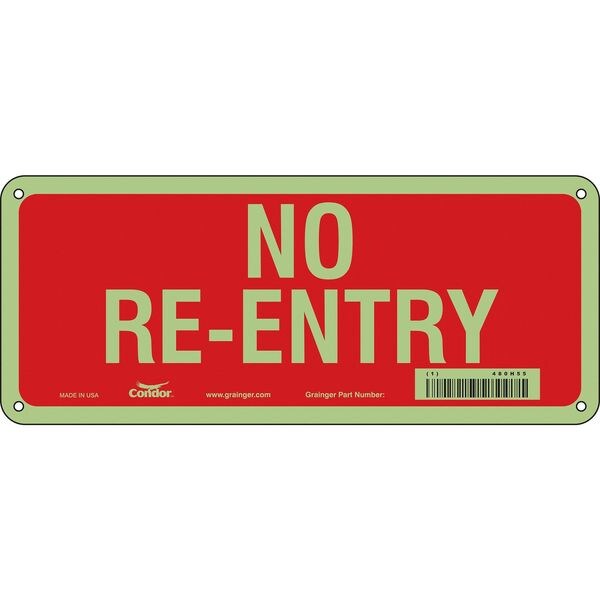 Safety Sign, 5 in Height, 12 in Width, Polyethylene, Vertical Rectangle, English