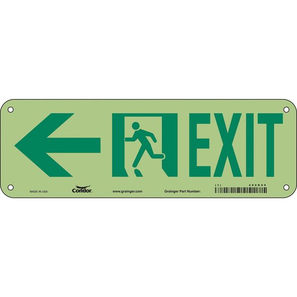 Safety Sign, 7 in x 21 in, Polyethylene