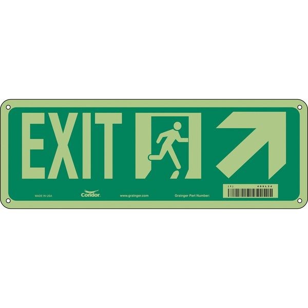 Safety Sign, 5 in x 14 in, Polyethylene