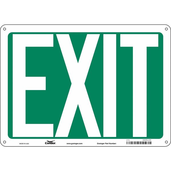 Safety Sign, 10 in x 14 in, Aluminum