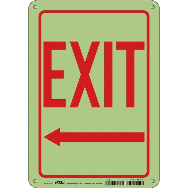 Safety Sign, 10 inx7 in, Polyethylene